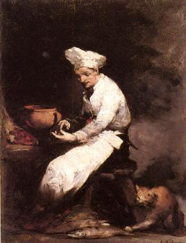 Theodule-Augustin Ribot : The Cook and the Cat